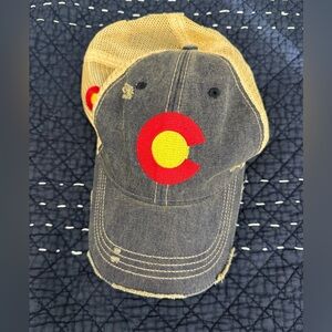 Colorado Flag Distressed Cap